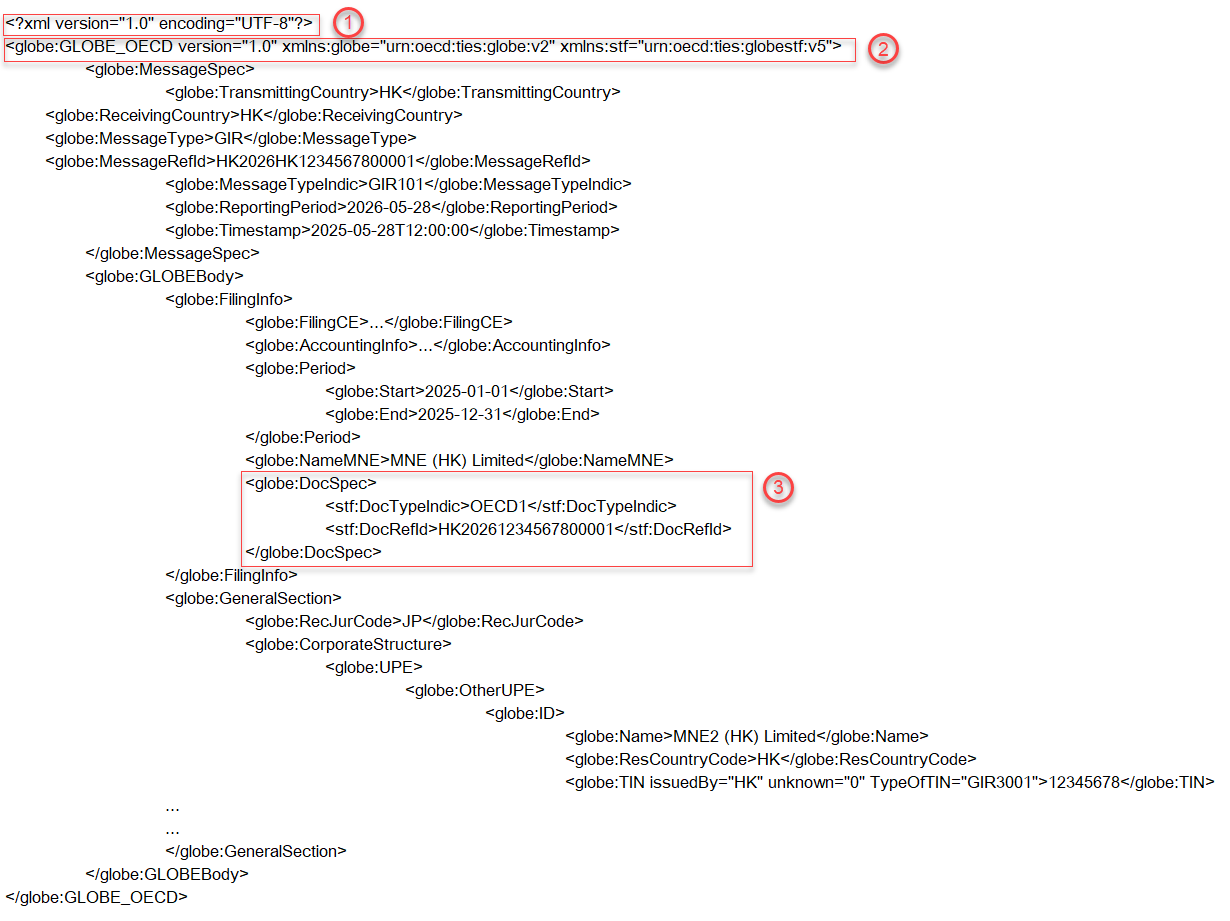 XML 數據檔案